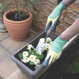 ClipGlove Bottle Glove Plus  Womens Recycled Polyethylene Gardening Gloves Blue / Green / Cream Small