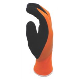 MCR Safety HydraTherm General Handling Gloves Orange/Black Medium 1 Pair