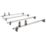 Van Guard VG134-4 Renault Master 1998 - 2010 ULTI Van Roof Bars 1570mm