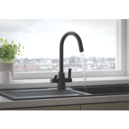 Bristan Acorn Mono Sink Mixer Tap Black