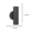 Eglo Portillo Up & Down Wall Light Black