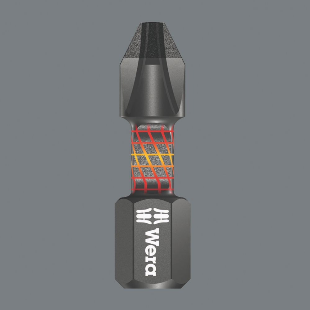 Wera Bit Impaktor Phillips PH 1 X 25 Mm – Diamantbeschichtet Für Schlagschrauber