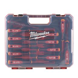 Milwaukee Tri-Lobe Mixed  VDE Screwdriver Set 12 Pieces