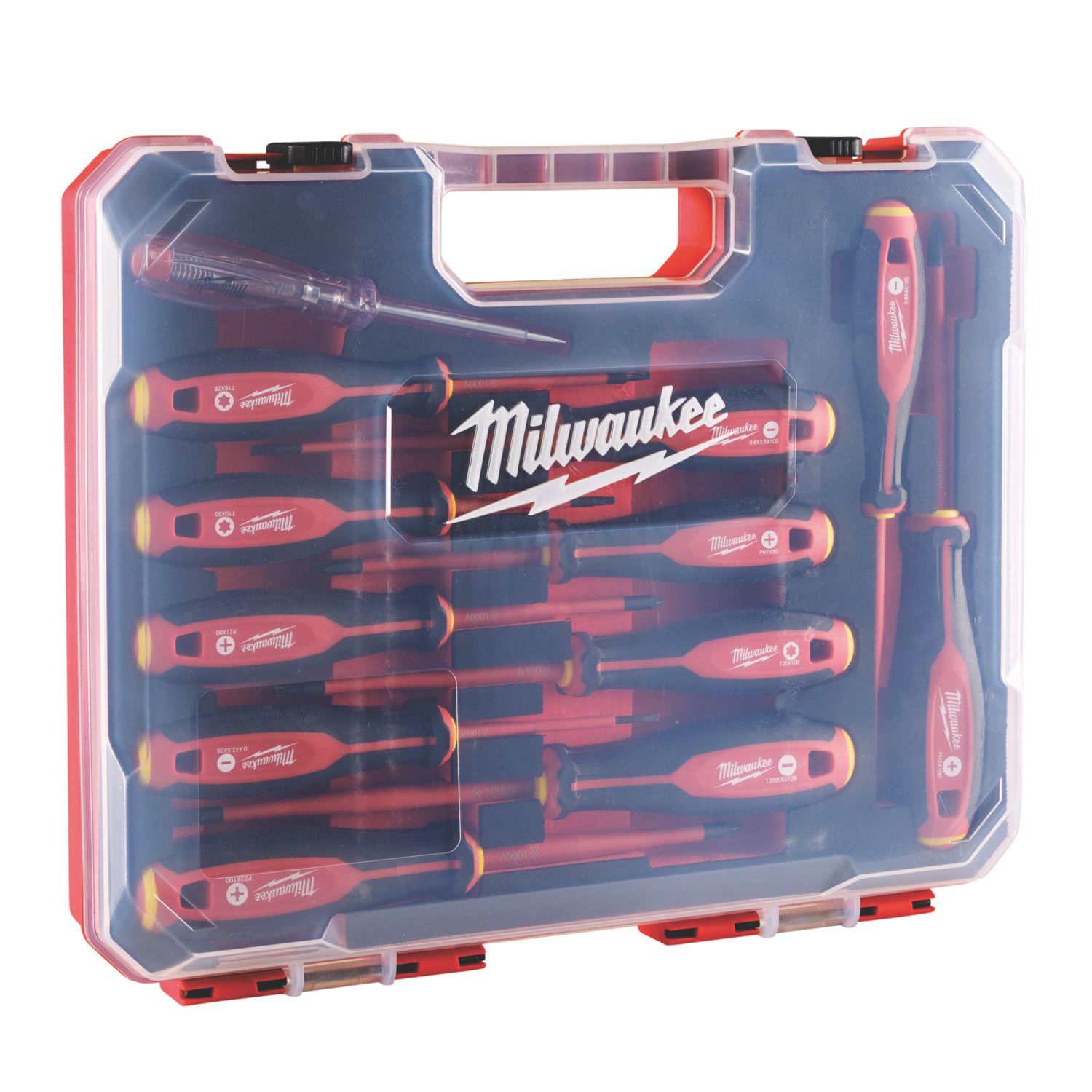 Milwaukee Tri-Lobe Mixed VDE Screwdriver Set 12 Pieces (457GC)