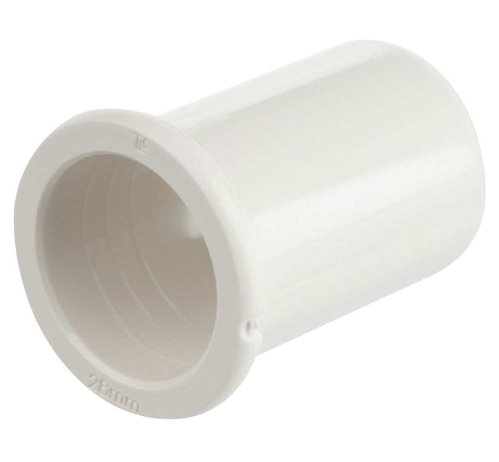 Flomasta Plastic PushFit Pipe Insert 28mm 10 Pack Screwfix