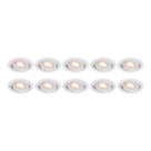 LAP Ubertas Tilt  LED Downlights White 4W 420lm 10 Pack
