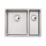 Abode Matrix 1.5 Bowl Stainless Steel Undermount & Inset Kitchen Sink LH  580mm x 440mm