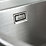 Abode Matrix 1.5 Bowl Stainless Steel Undermount & Inset Kitchen Sink LH  580mm x 440mm