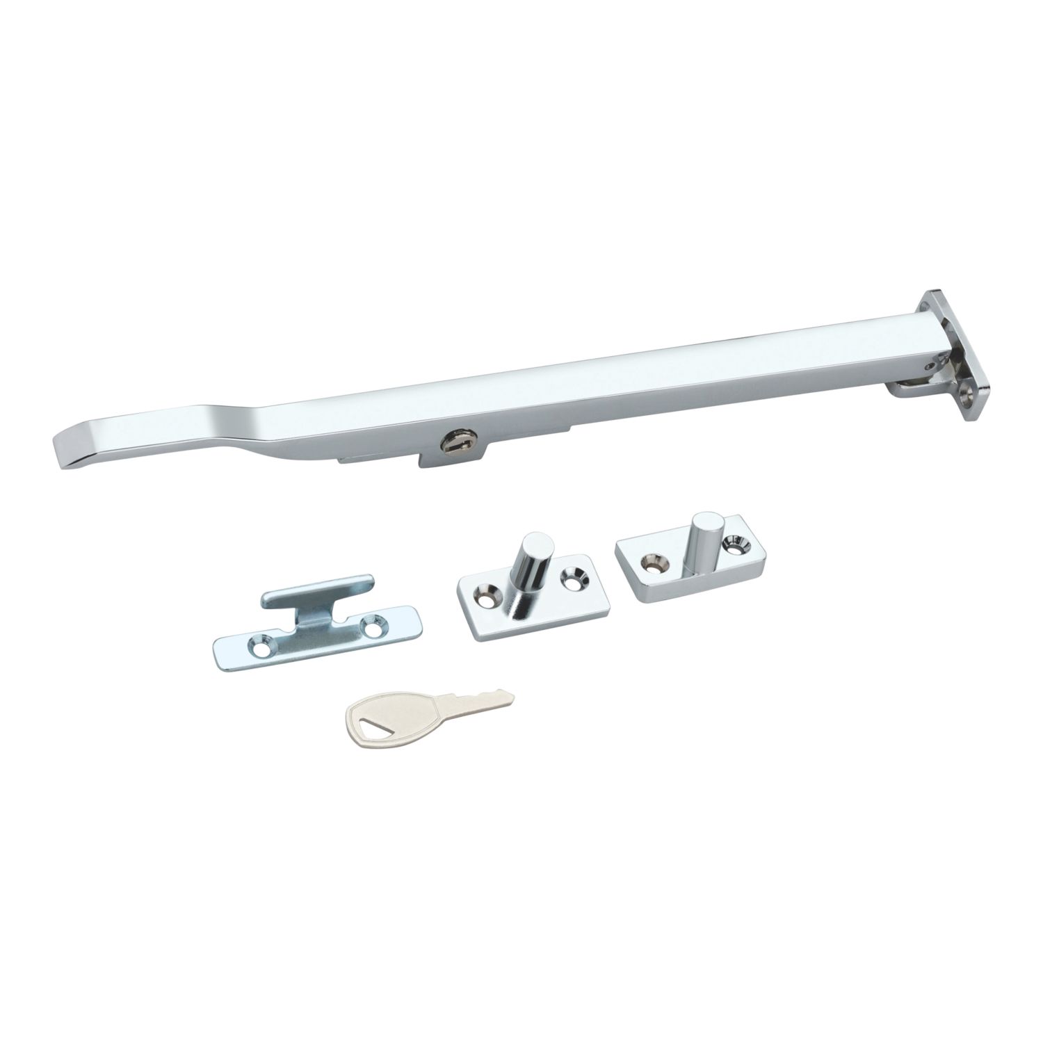 Smith & Locke Traditional Casement Stay Lock Polished Chrome 280mm (457YX)