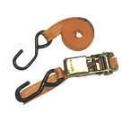 Van Guard Ratchet Tie-Down Straps with Hooks 2.5m x 25mm 2 Pack