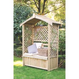 Forest Lyon 4' x 2' (Nominal) Apex Timber Arbour