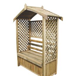 Forest Lyon 4' x 2' (Nominal) Apex Timber Arbour