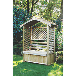 Forest Lyon 4' x 2' (Nominal) Apex Timber Arbour