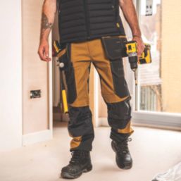 DEWALT Pro Ultra Work Trousers Clay / Grey 30" W 31" L