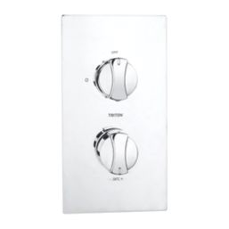 Triton  Rear-Fed Concealed Chrome Thermostatic Dual Control Mixer