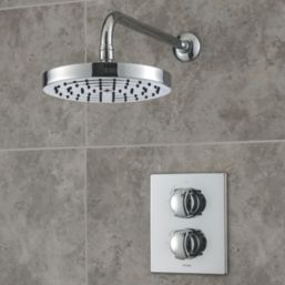 Triton  Rear-Fed Concealed Chrome Thermostatic Dual Control Mixer