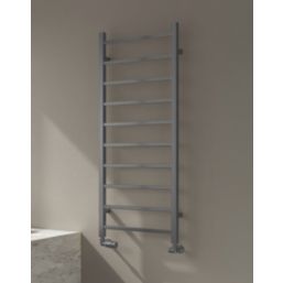 Reina 1200mm x 500mm 1170BTU Gunmetal Flat Designer Towel Radiator