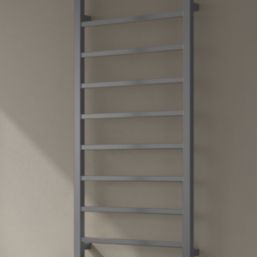 Reina 1200mm x 500mm 1170BTU Gunmetal Flat Designer Towel Radiator