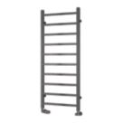 Reina 1200mm x 500mm 1170BTU Gunmetal Flat Designer Towel Radiator