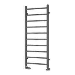 Reina 1200mm x 500mm 1170BTU Gunmetal Flat Designer Towel Radiator