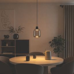 Eglo Molochio-Z LED Smart Pendant Light Black 3.7W 500lm
