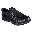 Skechers Ghenter Dagsby Metal Free Womens Slip-On Non Safety Shoes Black Size 3
