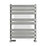 Terma Warp T Bold Designer Towel Rail 655m x 500mm Grey / Silver 1569BTU