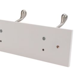 Essentials 4-Hook Rail White 458mm x 95mm