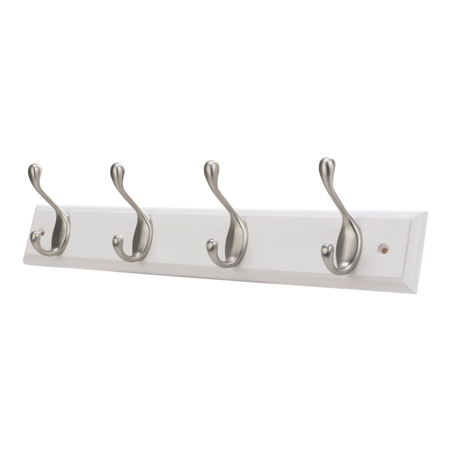 Essentials 4-Hook Rail White 458mm x 95mm (458TA)