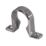 FloPlast Compression Uni Waste Pipe Clips Chrome 32mm 3 Pack
