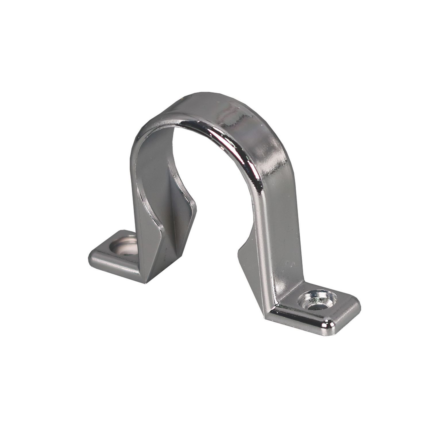 FloPlast Compression Uni Waste Pipe Clips Chrome 32mm 3 Pack (458VF)