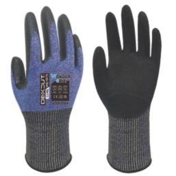 Wonder Grip WG-1875 Dexcut Cut-Resistant Gloves Blue 2X Large