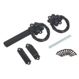 GateMate Twisted Ring Gate Latch Black 152mm