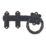 GateMate Twisted Ring Gate Latch Black 152mm