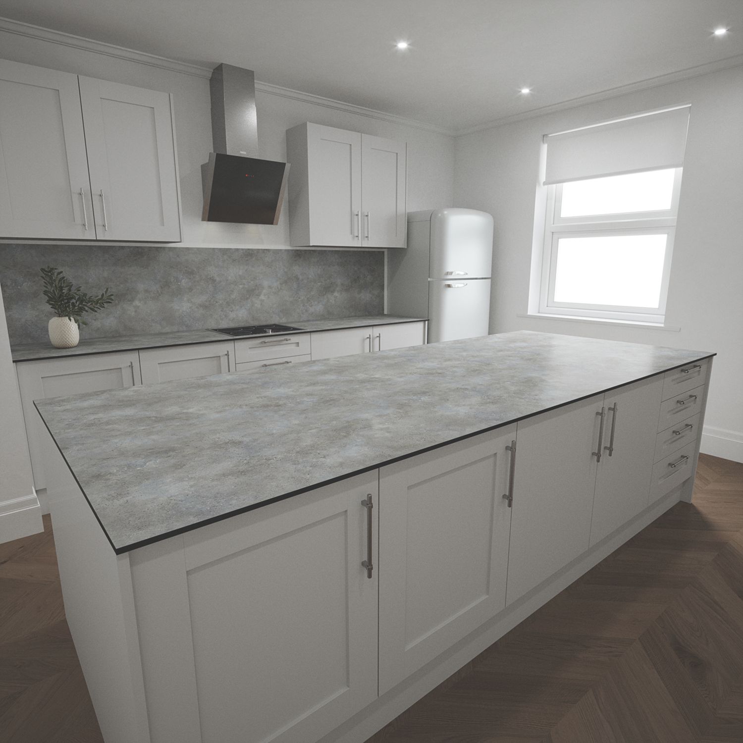 Mariz Light Concrete Composite Kitchen Worktop 1240mm x 3050mm x 12mm (458YY)