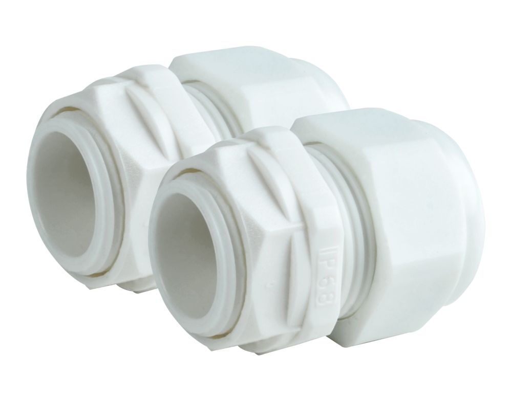 Tower Nylon Male Comp Gland 20mm 2 Pack