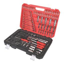 Forge Steel  3/8”, 1/4” & 1/2“ Drive Mixed Drive Socket Set 216 Pieces