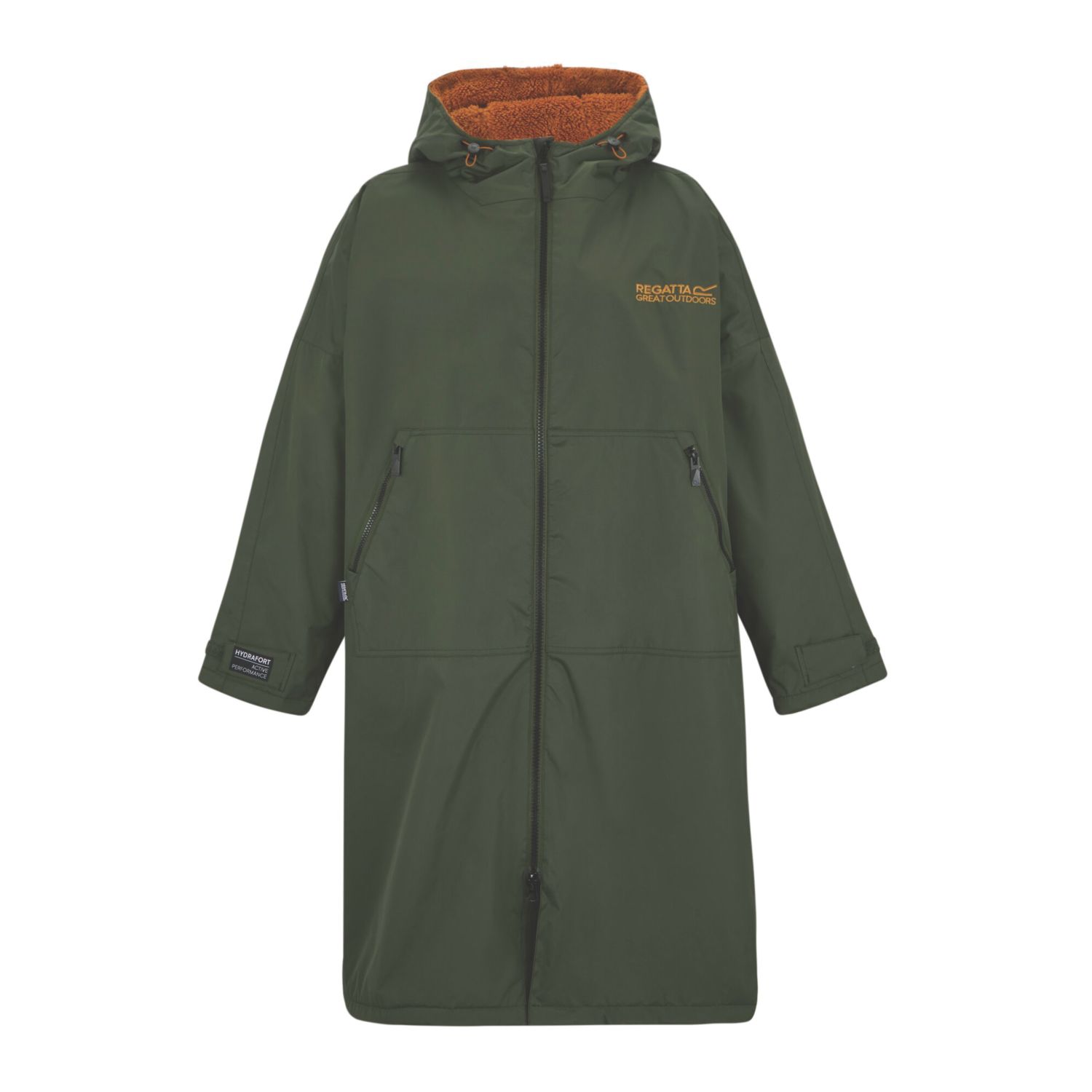 Regatta Adult Waterproof Changing Robe Dark Khaki Large / X Large Size 67.7" Chest (459AR)