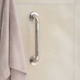 Glomma Straight Household Grab Rail Polished Chrome 300mm