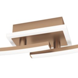 Eglo Lungolago LED Square Ceiling Light Bronze 12W 1450lm