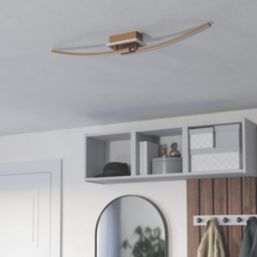 Eglo Lungolago LED Square Ceiling Light Bronze 12W 1450lm