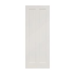 Primed White Wooden 2-Panel Shaker Internal Door 1981mm x 838mm