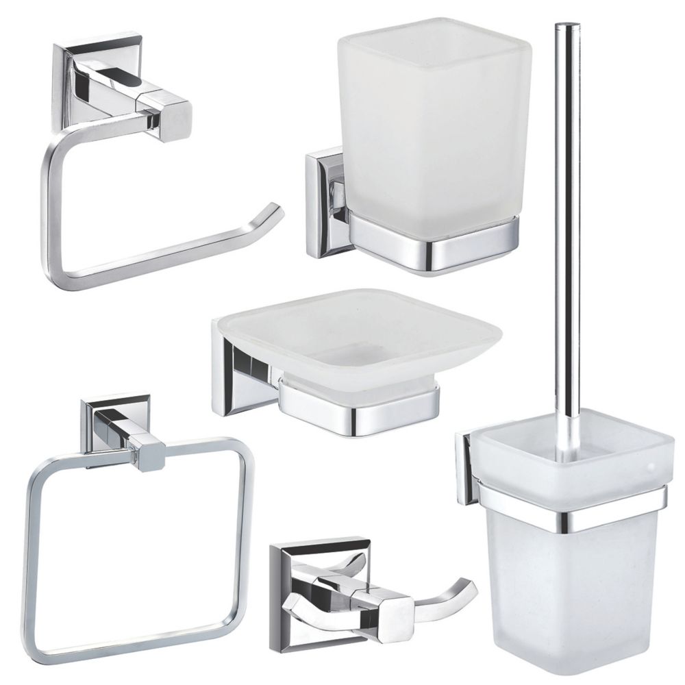 Aqualux Goodwood Bathroom 6 Piece Set | Bathroom Accessories | Screwfix.com