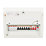 Contactum Defender 1.0 12-Module 6-Way Populated  Main Switch Consumer Unit with SPD