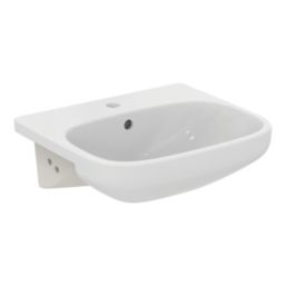 Ideal Standard i.life A Semi-Countertop Floorstanding Basin Unit with Chrome Handles & Basin Matt Quartz Grey 600mm x 300mm x 835mm