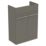 Ideal Standard i.life A Semi-Countertop Floorstanding Basin Unit with Chrome Handles & Basin Matt Quartz Grey 600mm x 300mm x 835mm