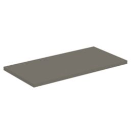 Ideal Standard i.life A Semi-Countertop Floorstanding Basin Unit with Chrome Handles & Basin Matt Quartz Grey 600mm x 300mm x 835mm