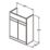 Ideal Standard i.life A Semi-Countertop Floorstanding Basin Unit with Chrome Handles & Basin Matt Quartz Grey 600mm x 300mm x 835mm