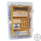 TurboGold  PZ Double-Countersunk Woodscrew Handy Pack 380 Pieces