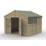 Forest Beckwood 10' x 9' 6" (Nominal) Apex Shiplap Timber Shed with Base & Assembly